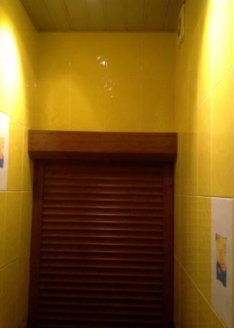 Рольставни в туалет (70 фото): жалюзи для сантехнического шкафа за унитазом, роллеты с печатью, установка и демонтаж своими руками