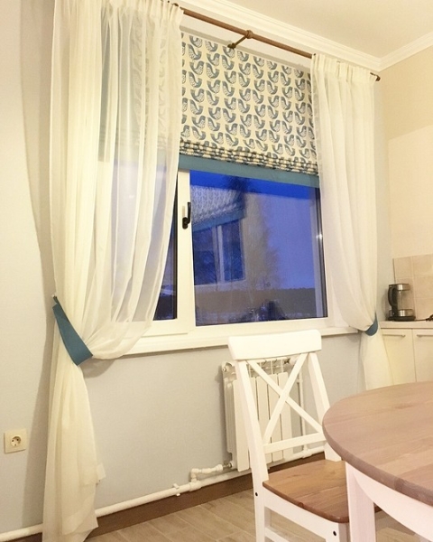 Как правильно выбрать римские шторы на кухню, фото в интерьере, видео Как правильно выбрать римские шторы на кухню, фото в интерьере, видео