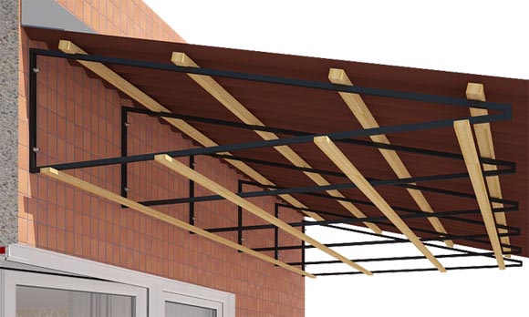 Крыша балкона на последнем этаже своими руками: установка и герметизация Крыша балкона на последнем этаже своими руками: установка и герметизация