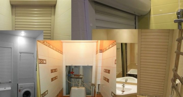 Рольставни в туалет (70 фото): жалюзи для сантехнического шкафа за унитазом, роллеты с печатью, установка и демонтаж своими руками