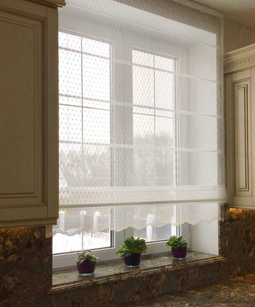 Как правильно выбрать римские шторы на кухню, фото в интерьере, видео Как правильно выбрать римские шторы на кухню, фото в интерьере, видео