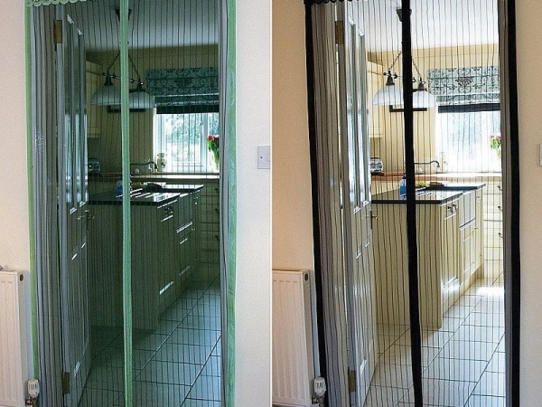 Как установить москитную сетку на дверь