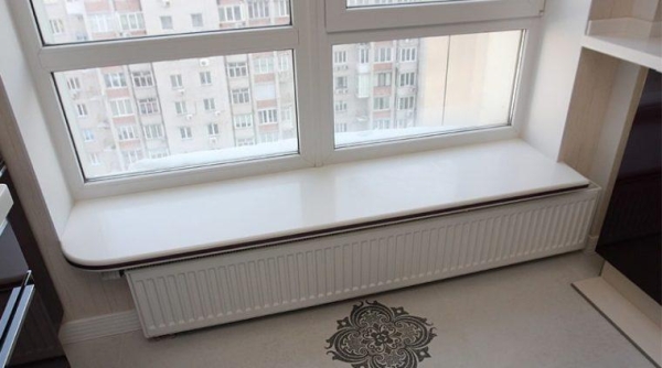 Подоконники из литьевого мрамора и искусственного камня Подоконники из литьевого мрамора и искусственного камня