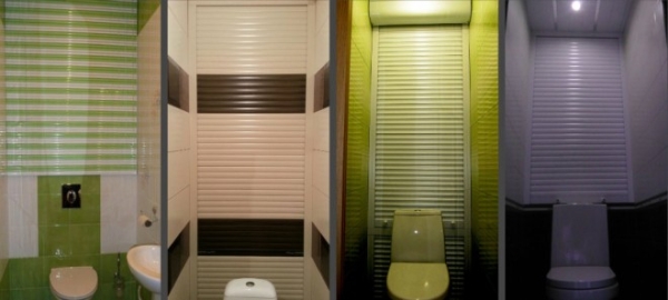 Рольставни в туалет (70 фото): жалюзи для сантехнического шкафа за унитазом, роллеты с печатью, установка и демонтаж своими руками