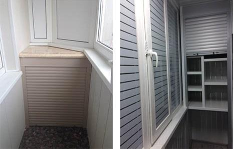 Рольставни на балкон или лоджию &mdash; монтаж шкафа своими руками