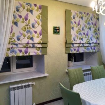 Как правильно выбрать римские шторы на кухню, фото в интерьере, видео Как правильно выбрать римские шторы на кухню, фото в интерьере, видео