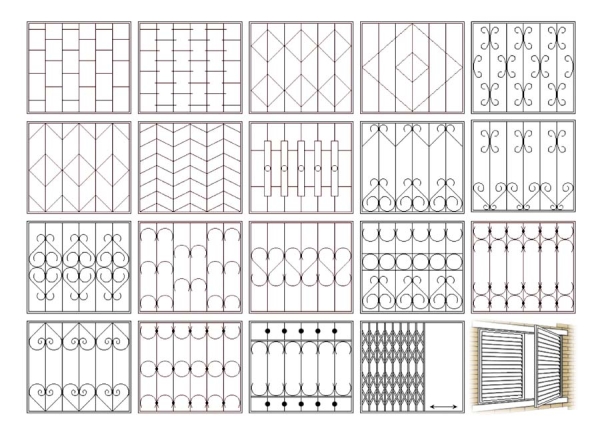 Установка решеток на окна: варианты конструкций и схема установки