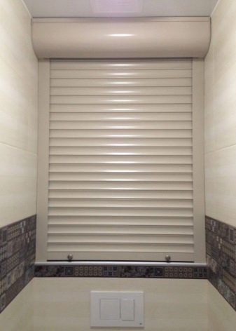 Рольставни в туалет (70 фото): жалюзи для сантехнического шкафа за унитазом, роллеты с печатью, установка и демонтаж своими руками