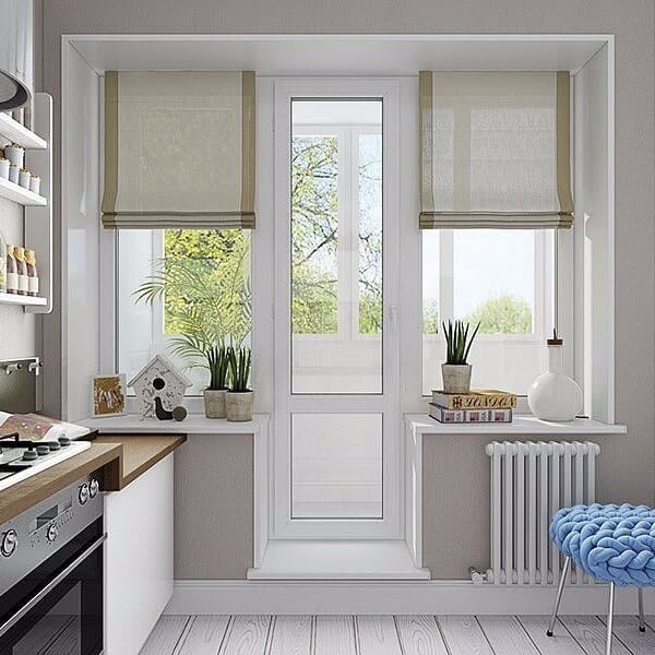 Как правильно выбрать римские шторы на кухню, фото в интерьере, видео Как правильно выбрать римские шторы на кухню, фото в интерьере, видео