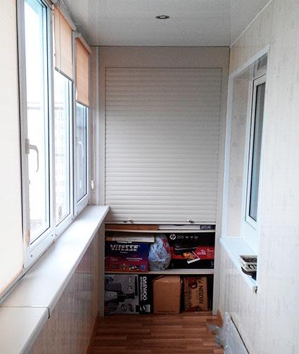 Рольставни на балкон или лоджию &mdash; монтаж шкафа своими руками