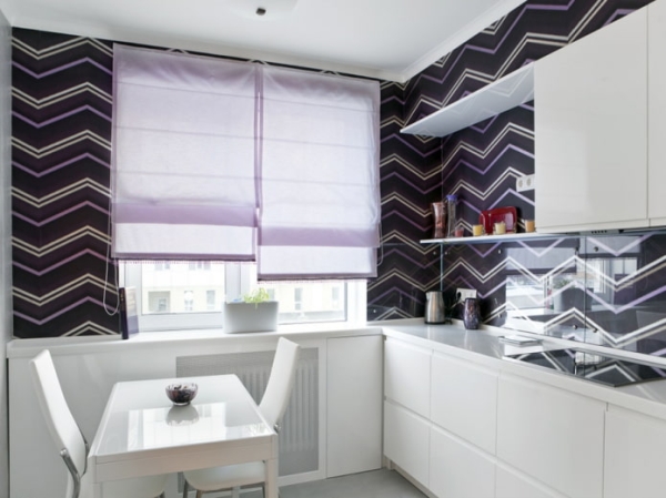 Как правильно выбрать римские шторы на кухню, фото в интерьере, видео Как правильно выбрать римские шторы на кухню, фото в интерьере, видео