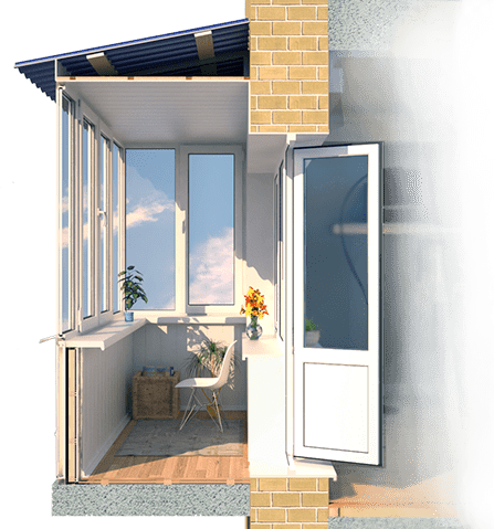 Балкон под ключ