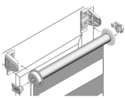Рулонные шторы День Ночь на пластиковые окна: описание, установка