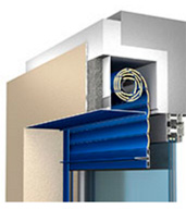 Рольставни на балкон или лоджию &mdash; монтаж шкафа своими руками