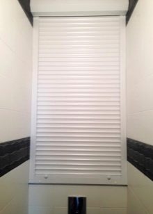 Рольставни в туалет (70 фото): жалюзи для сантехнического шкафа за унитазом, роллеты с печатью, установка и демонтаж своими руками