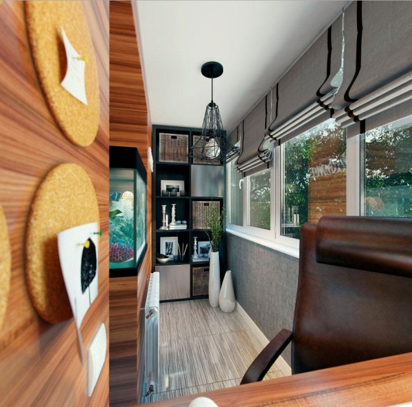 Дизайн лоджии — 75 реальных фото