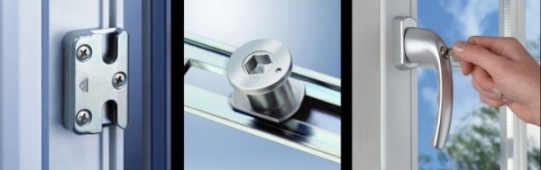 Фурнитура для алюминиевых окон: противовзломная продукция для раздвижных конструкций, ручки и комплектующие, гребенка и уплотнитель