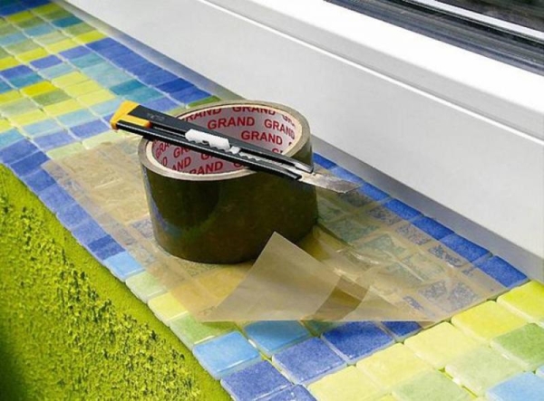 Отделка подоконника плиткой Отделка подоконника плиткой